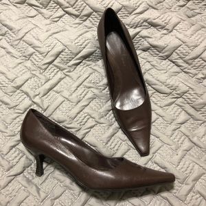 Brown Pointy Heels
